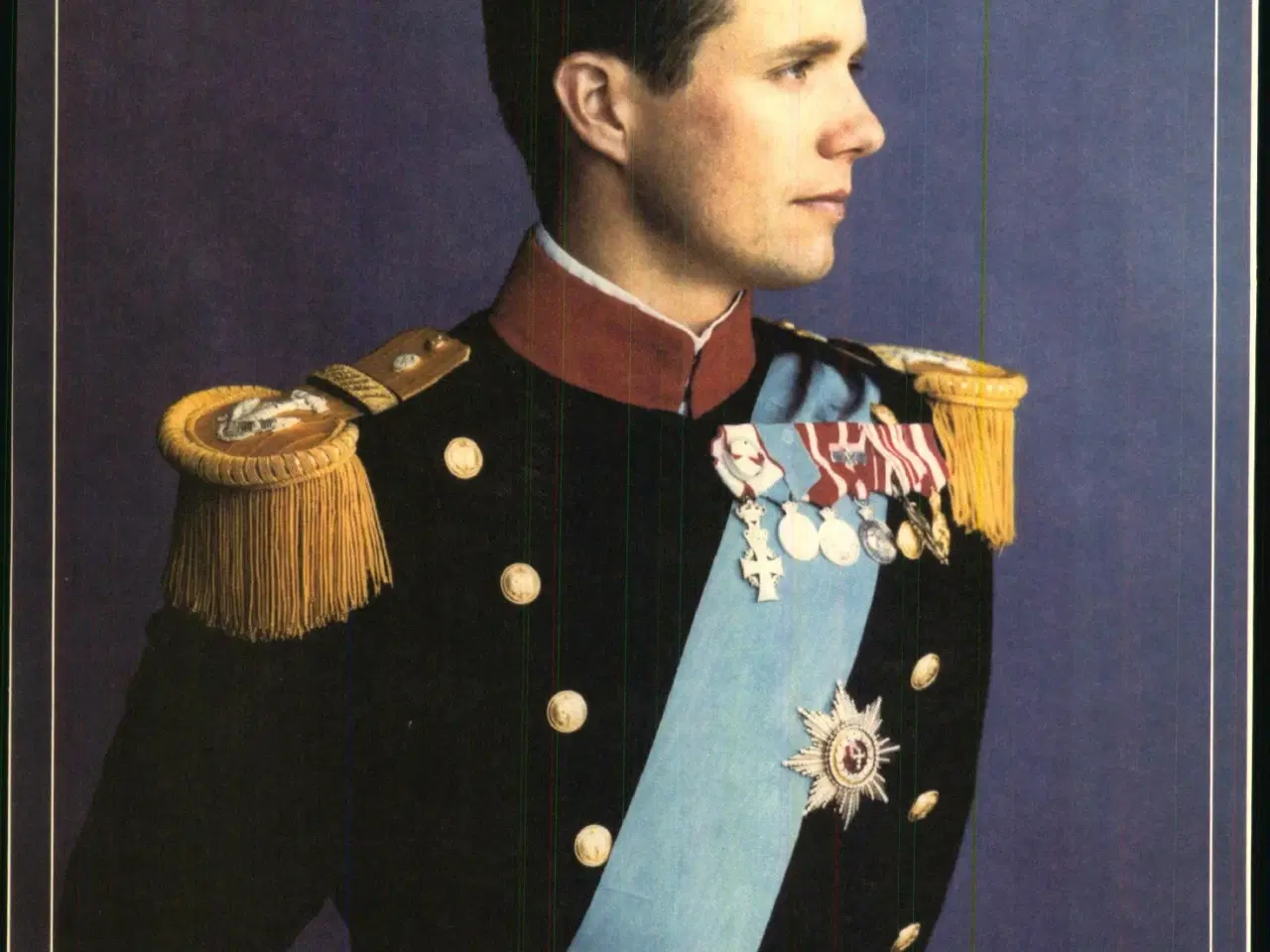 Billede 1 - Kronprins Frederik  - Billede 30x18 cm.