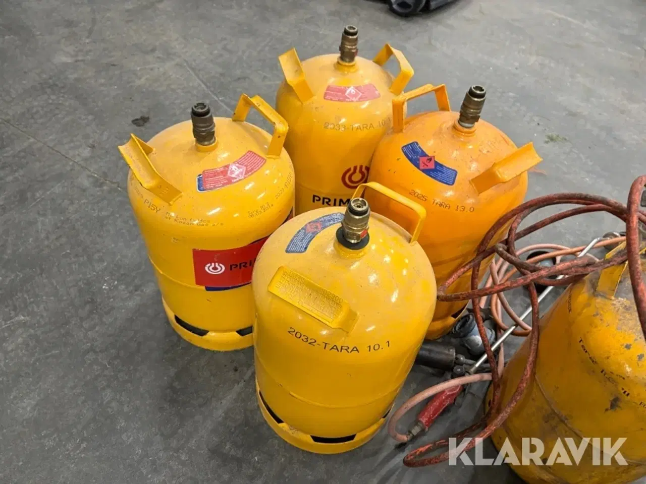 Billede 7 - Tomme gasflasker med brændere