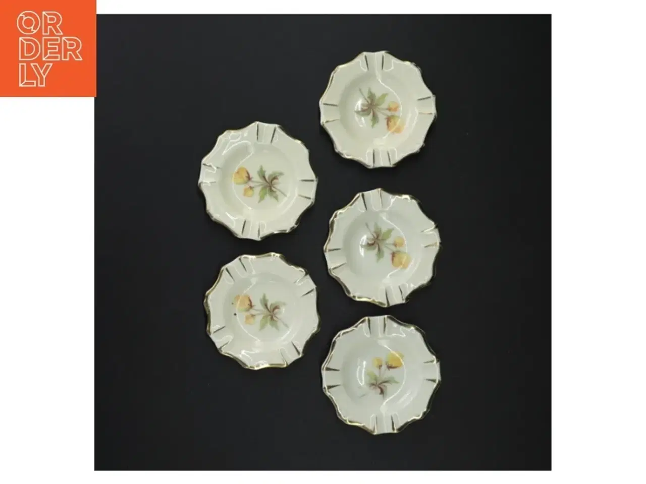 Billede 3 - Porcelæns kuvert askebægre (str. 8 cm x 8 cm)