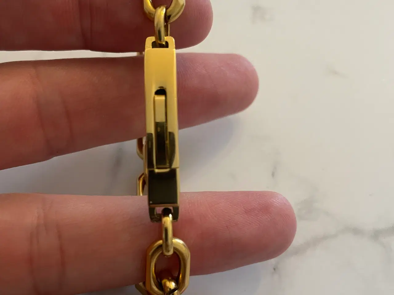 Billede 2 - 8mm 14kt goldfilled anker armbånd 