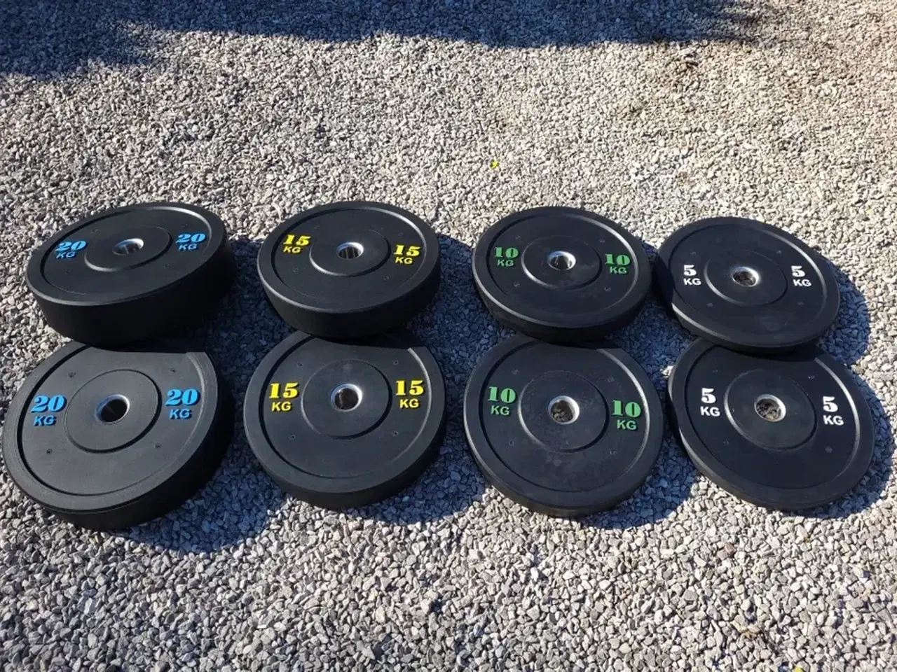 Billede 3 - Olimpic Stang Plus 100kg Bumper Plates