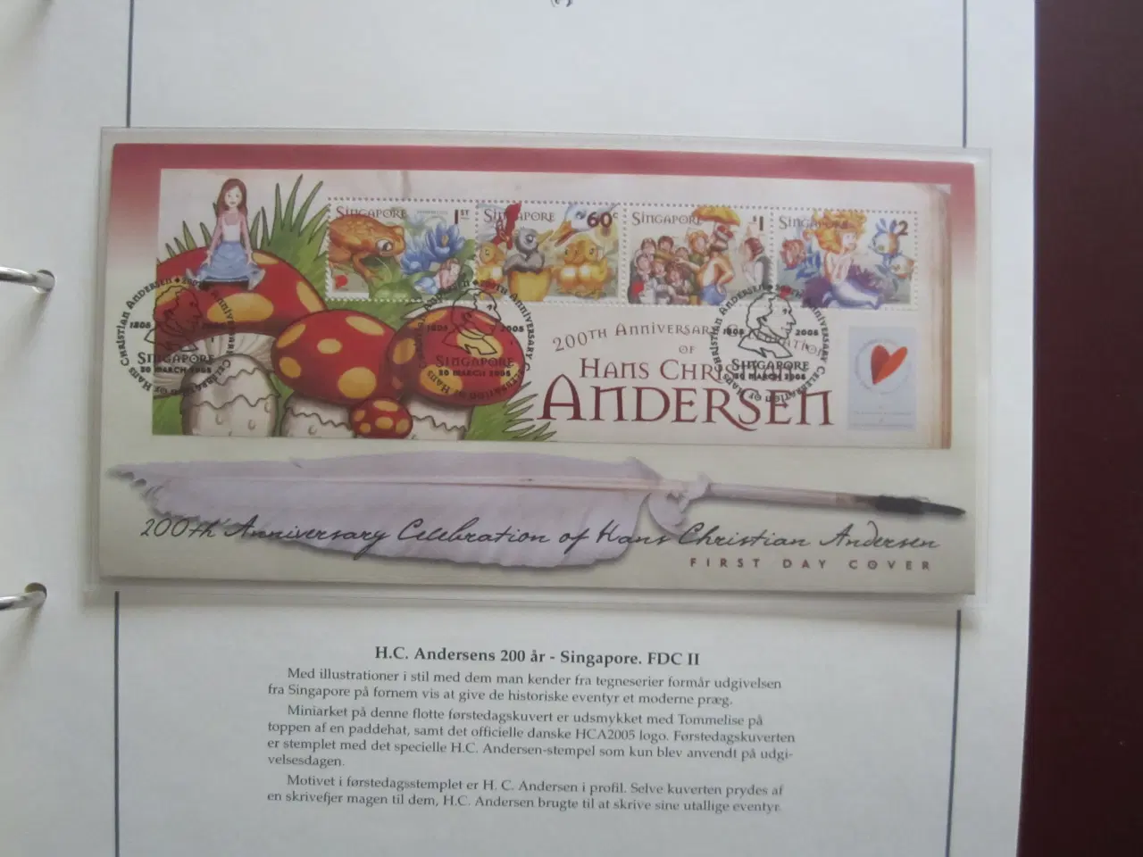 Billede 7 - H.C. Andersen 200 år  frimærke udgivelser