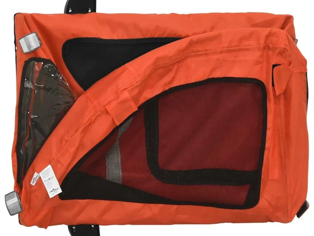 Billede 9 - Cykeltrailer til kæledyr oxfordstof og jern orange