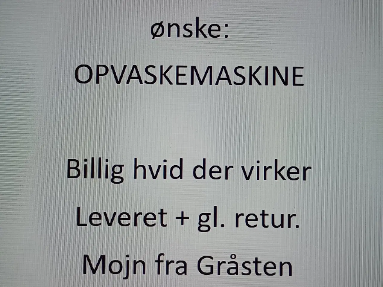 Billede 1 - OPVASKEMASKINE