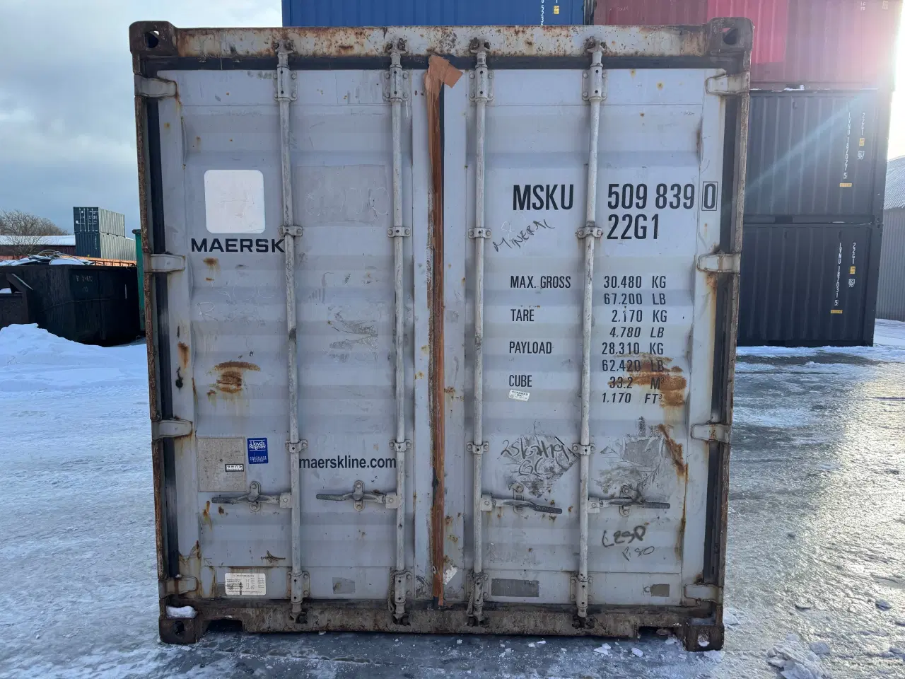Billede 1 - 20 fods Container- ID: MSKU 509839-0