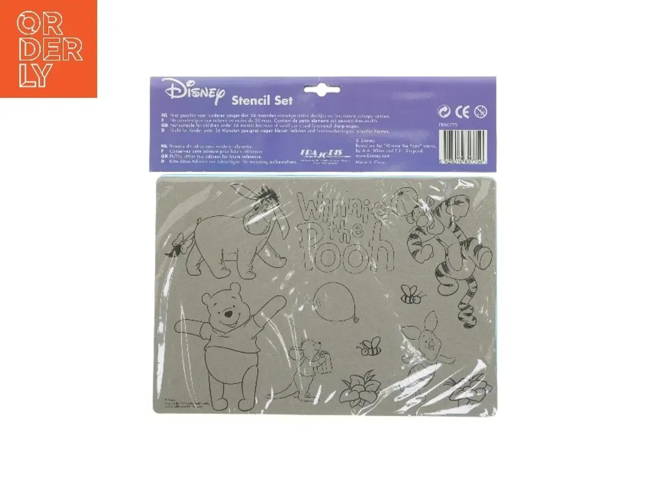 Billede 2 - Peter Plys skabelonsæt fra Disney (str. 27 x 27 cm)