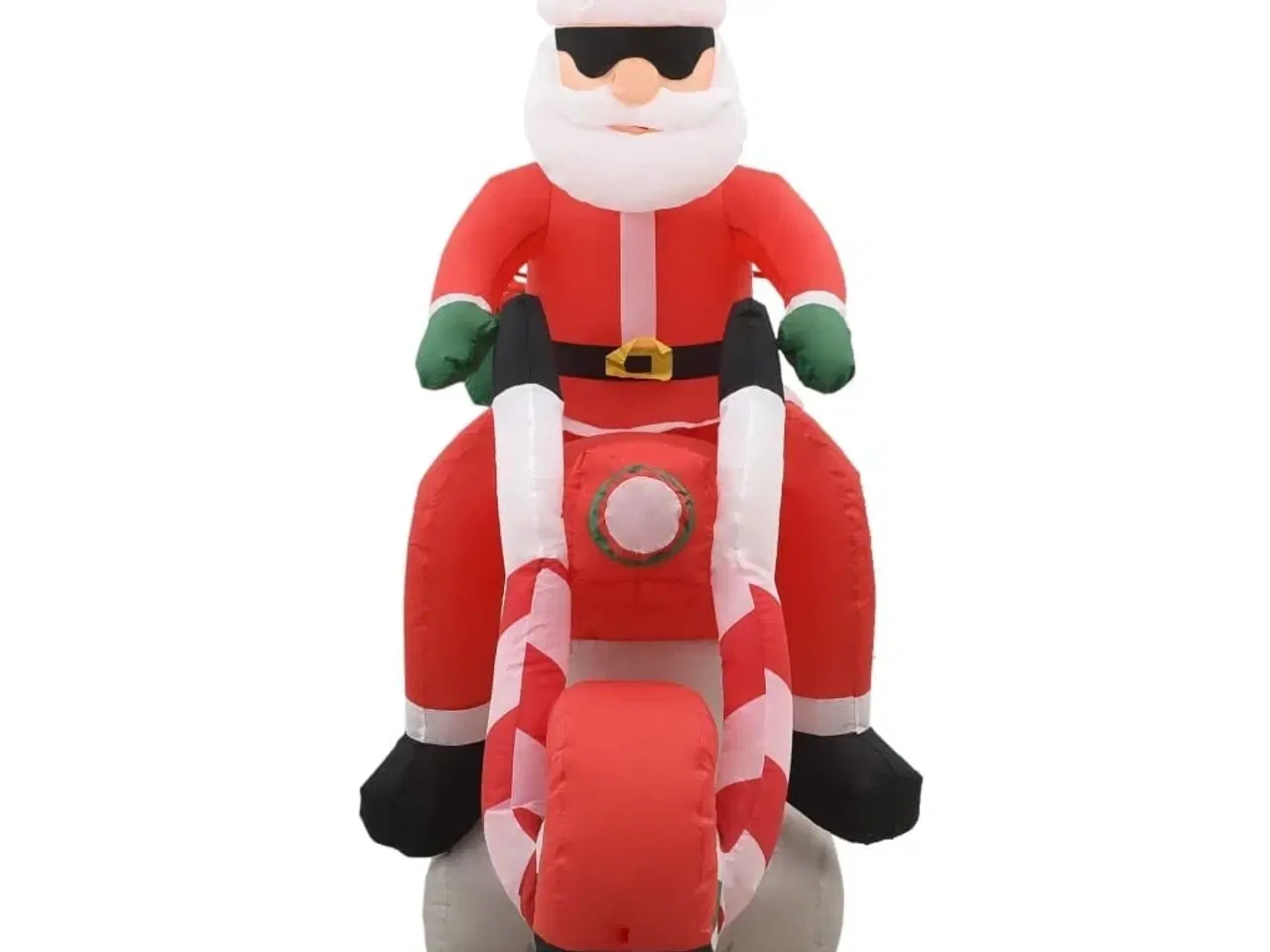 Billede 4 - Oppustelig julemand på motorcykel LED IP44 160 cm