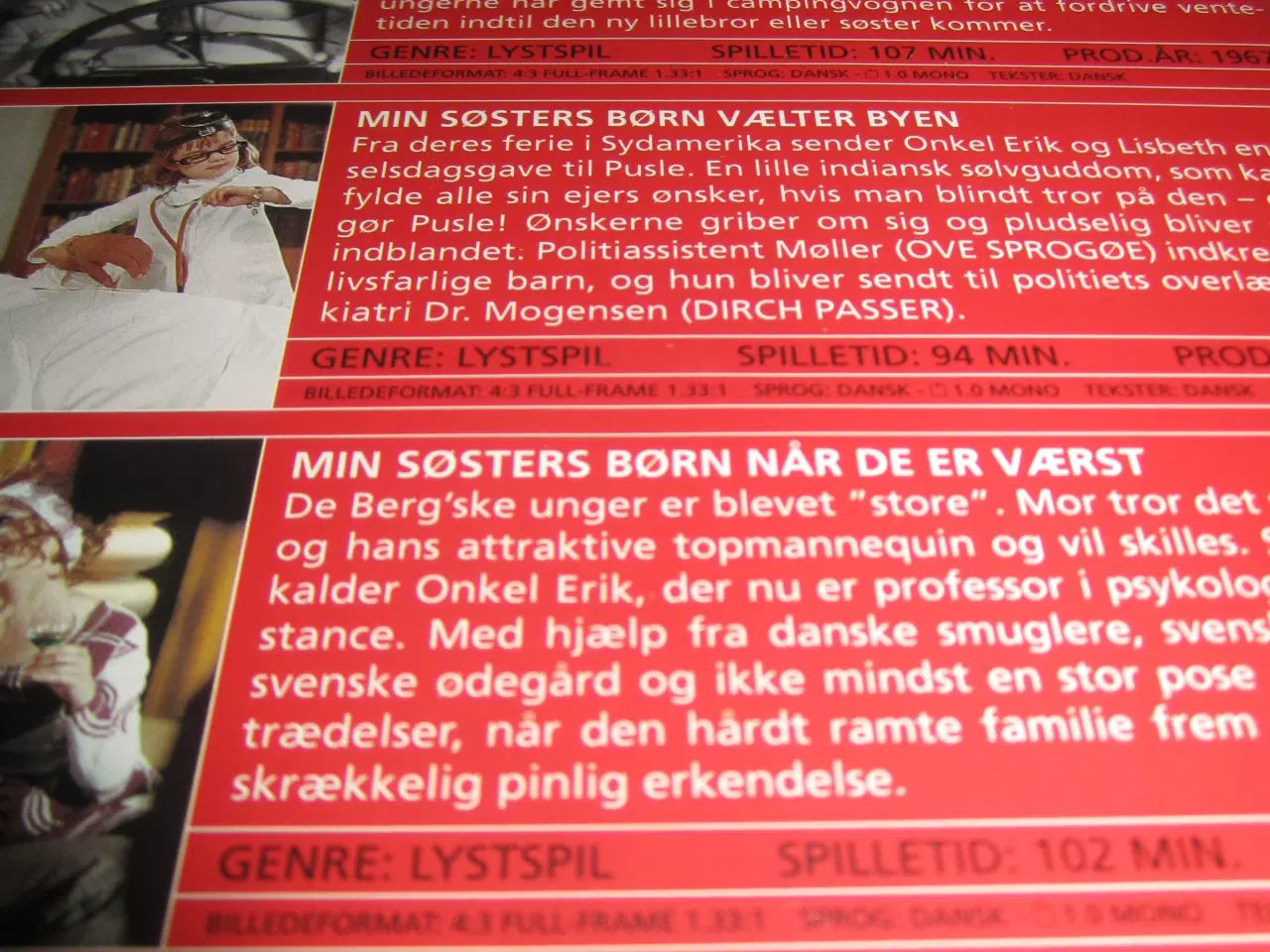 Billede 3 - MIN SØSTERS BØRN. 4 x FILM.