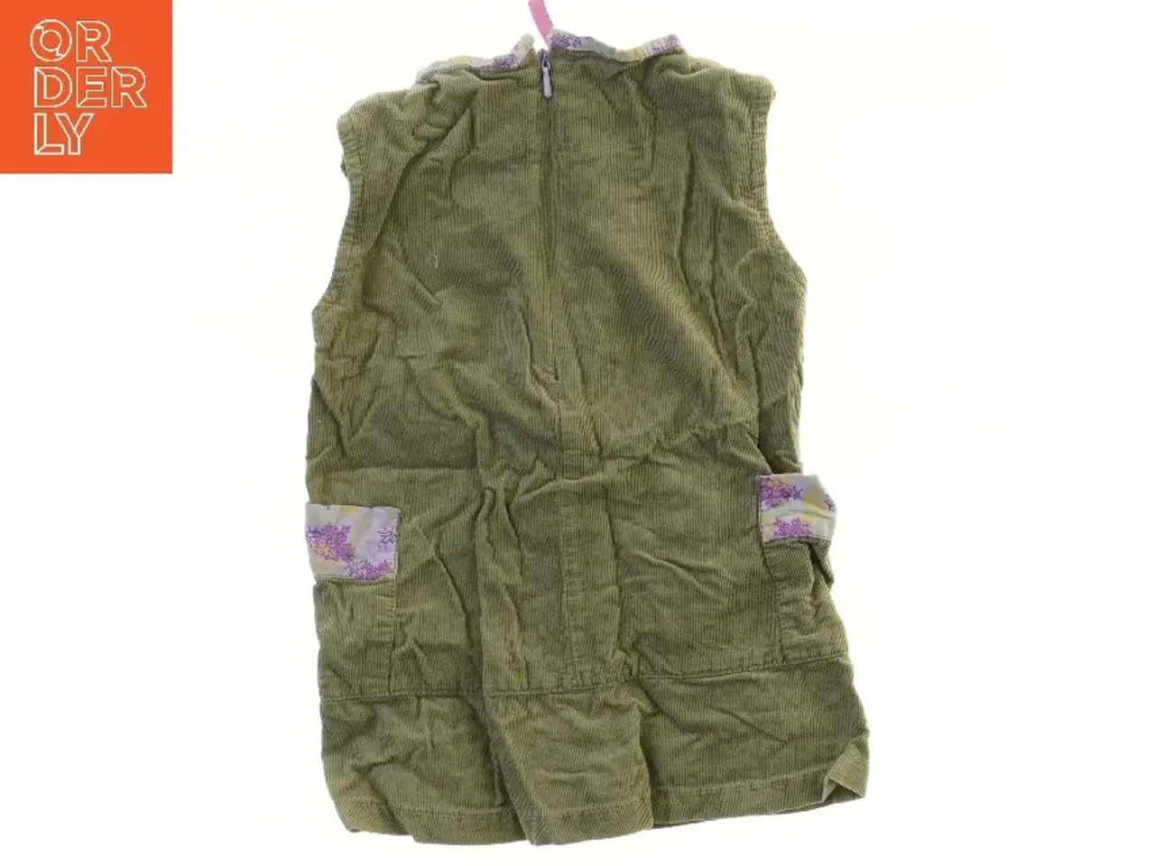 Billede 1 - Ærmeløs fløjsbuksedragt med mønster (str. 86)