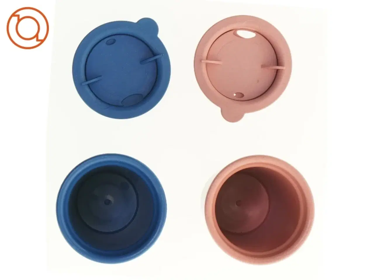 Billede 5 - Kaffekrus i plastik med låg (str. 16 x 9 cm)