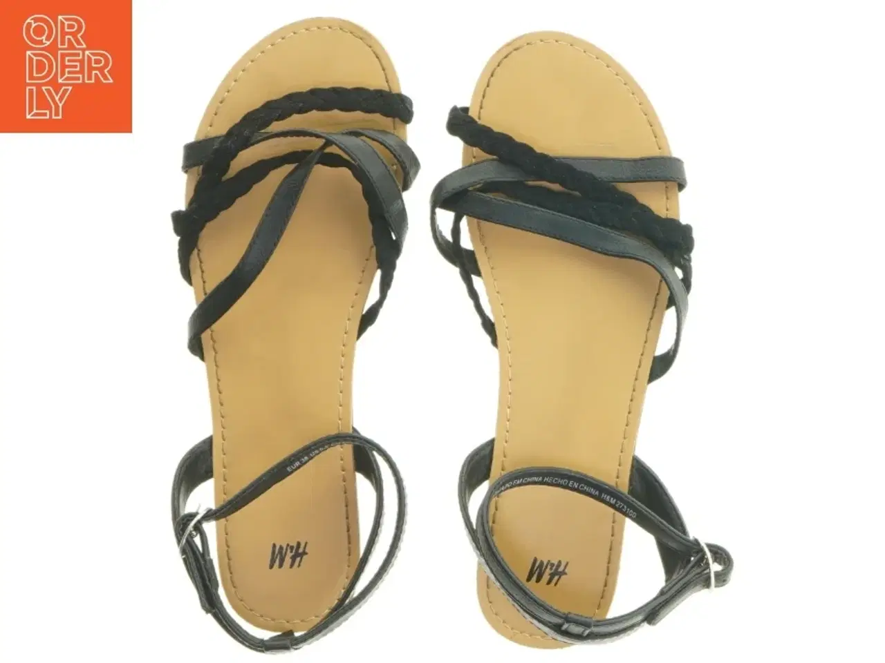 Billede 2 - Sort damesandal i størrelse 38 fra H&M (str. 38 )