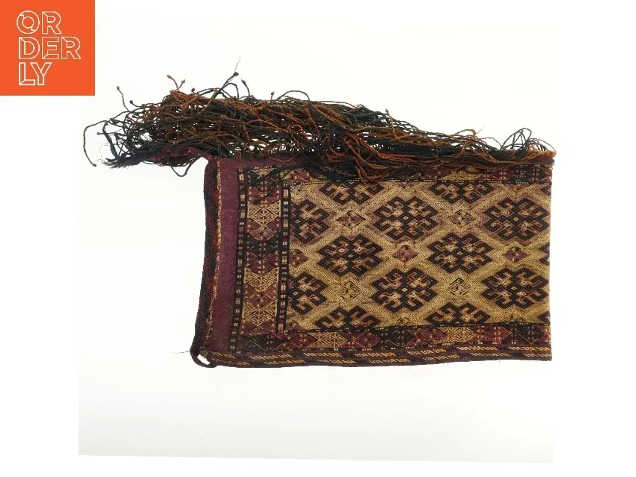 Billede 1 - Vævet tekstil med mønster (str. 138x39,5 cm)