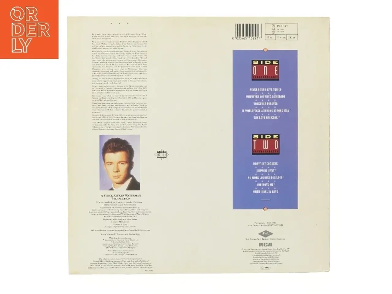 Billede 2 - Rick Astley Whenever You Need Somebody LP