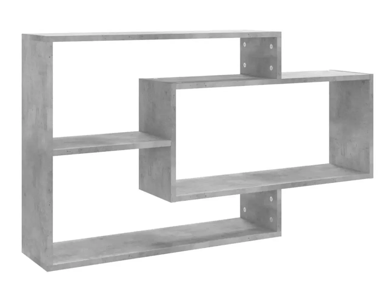 Billede 3 - Væghylder 104x20x58,5 cm konstrueret træ betongrå