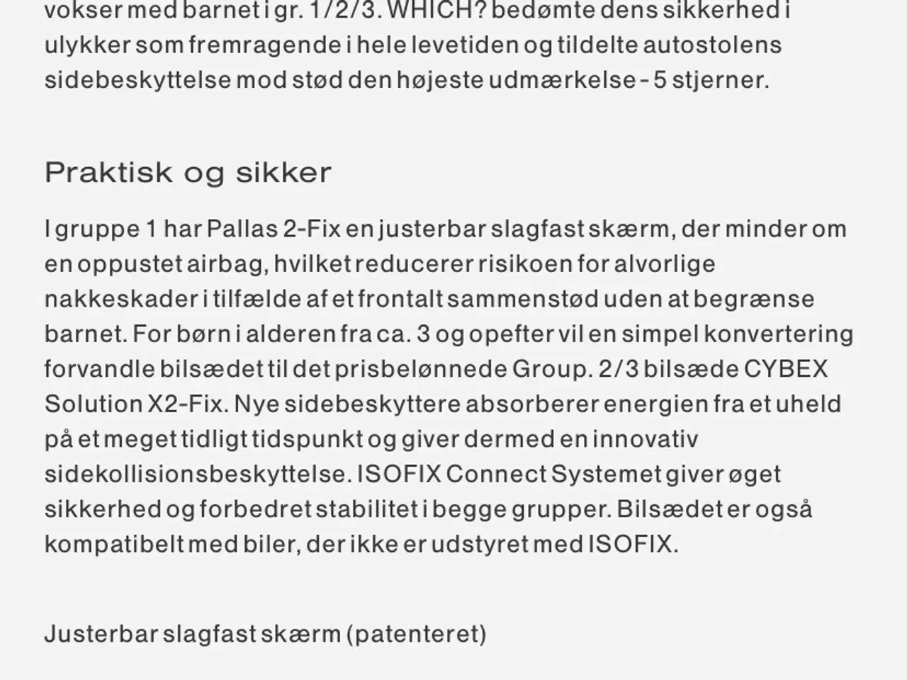 Billede 16 - Cybex Pallas 2 fix autostol 