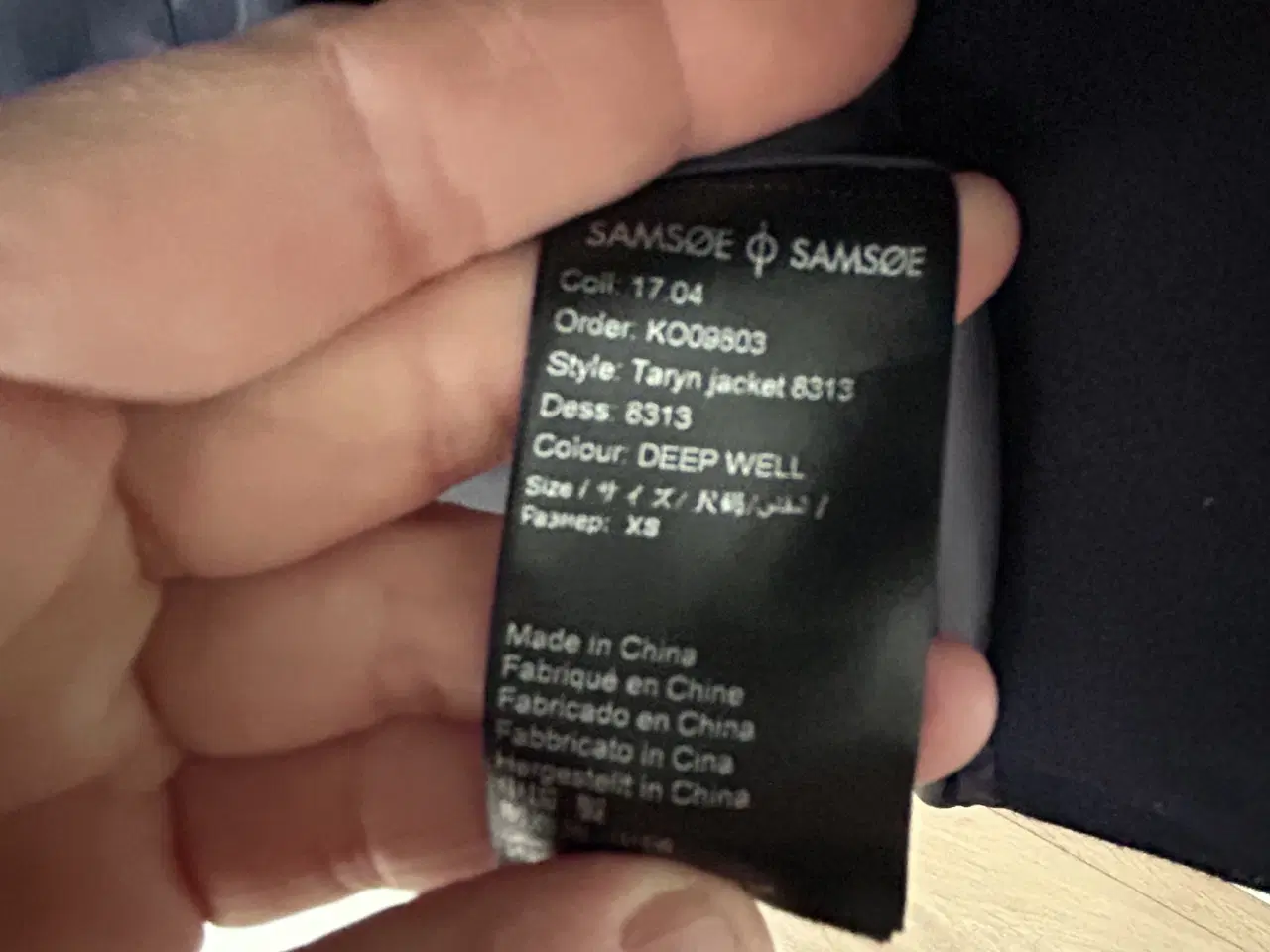 Billede 4 - Uldfrakke med fedt print fra Samsøe&Samsøe