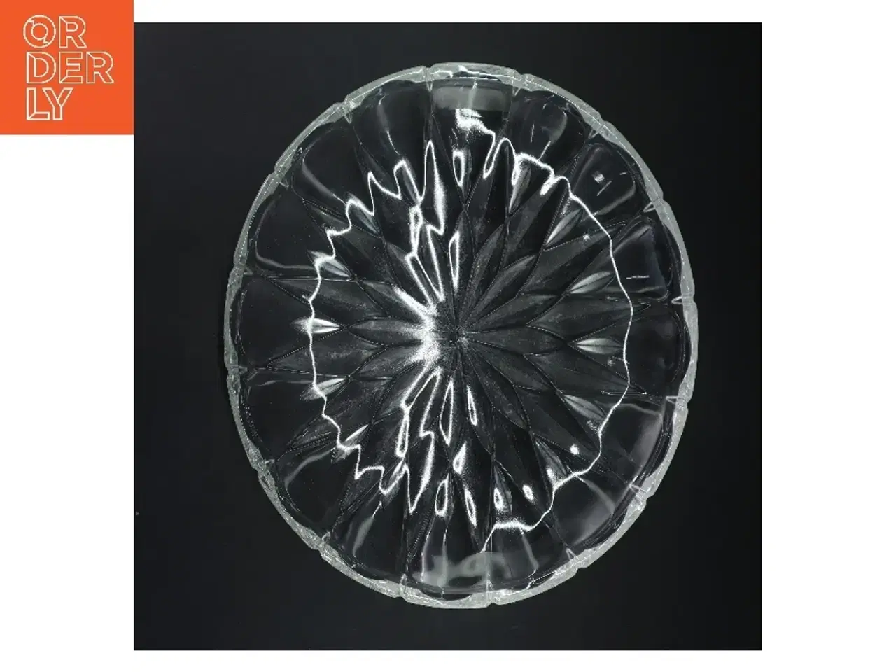 Billede 3 - Dekorativt glasfad (str. Ø 30,5 cm)