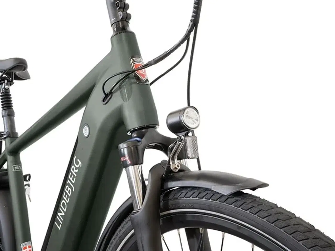 Billede 2 - Lindebjerg 28'' Elcykel Center Royal H - Mat grøn