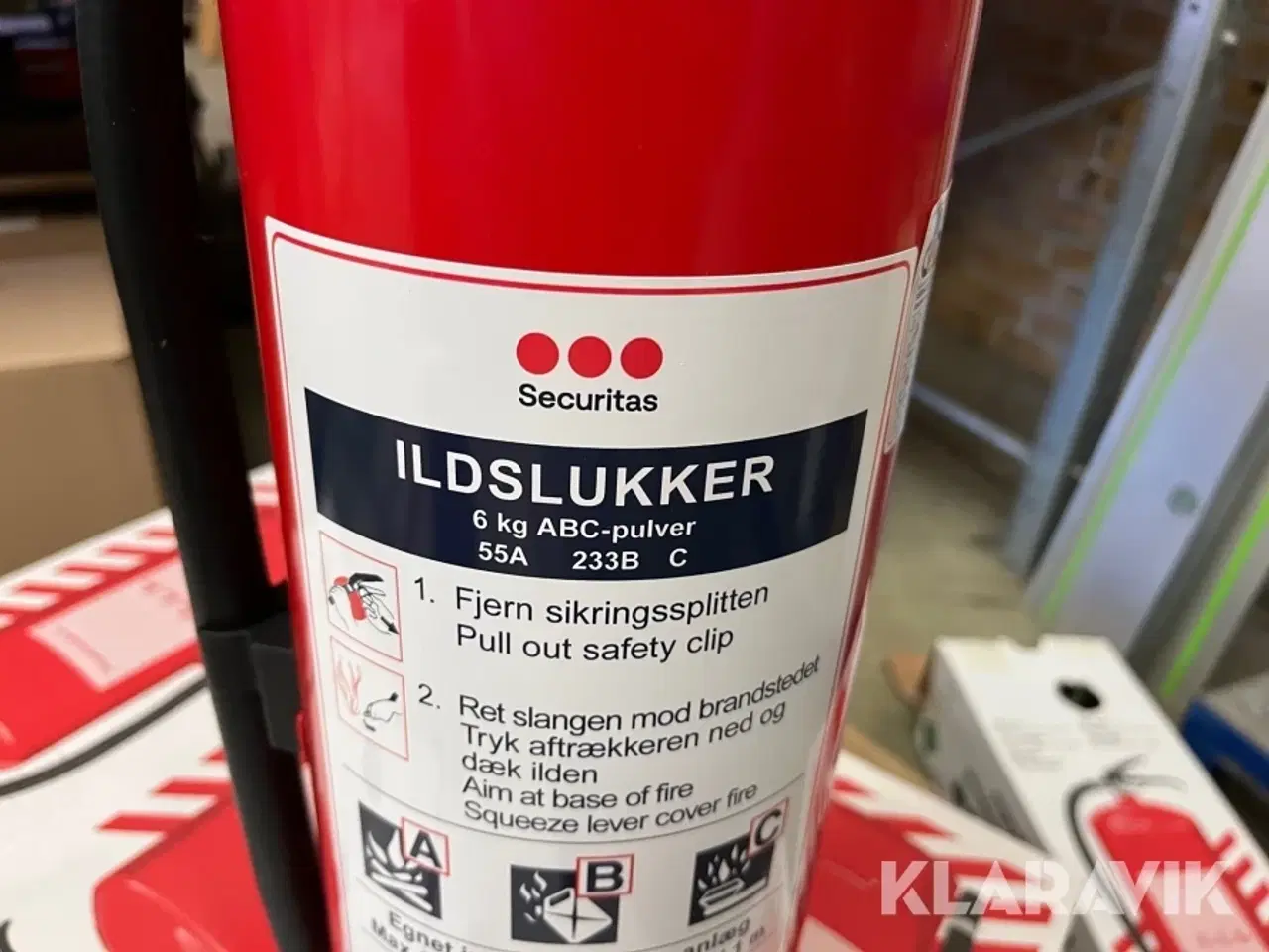 Billede 3 - Pulverslukkere Sekuritas 6kg ABC-Pulver 13 styk