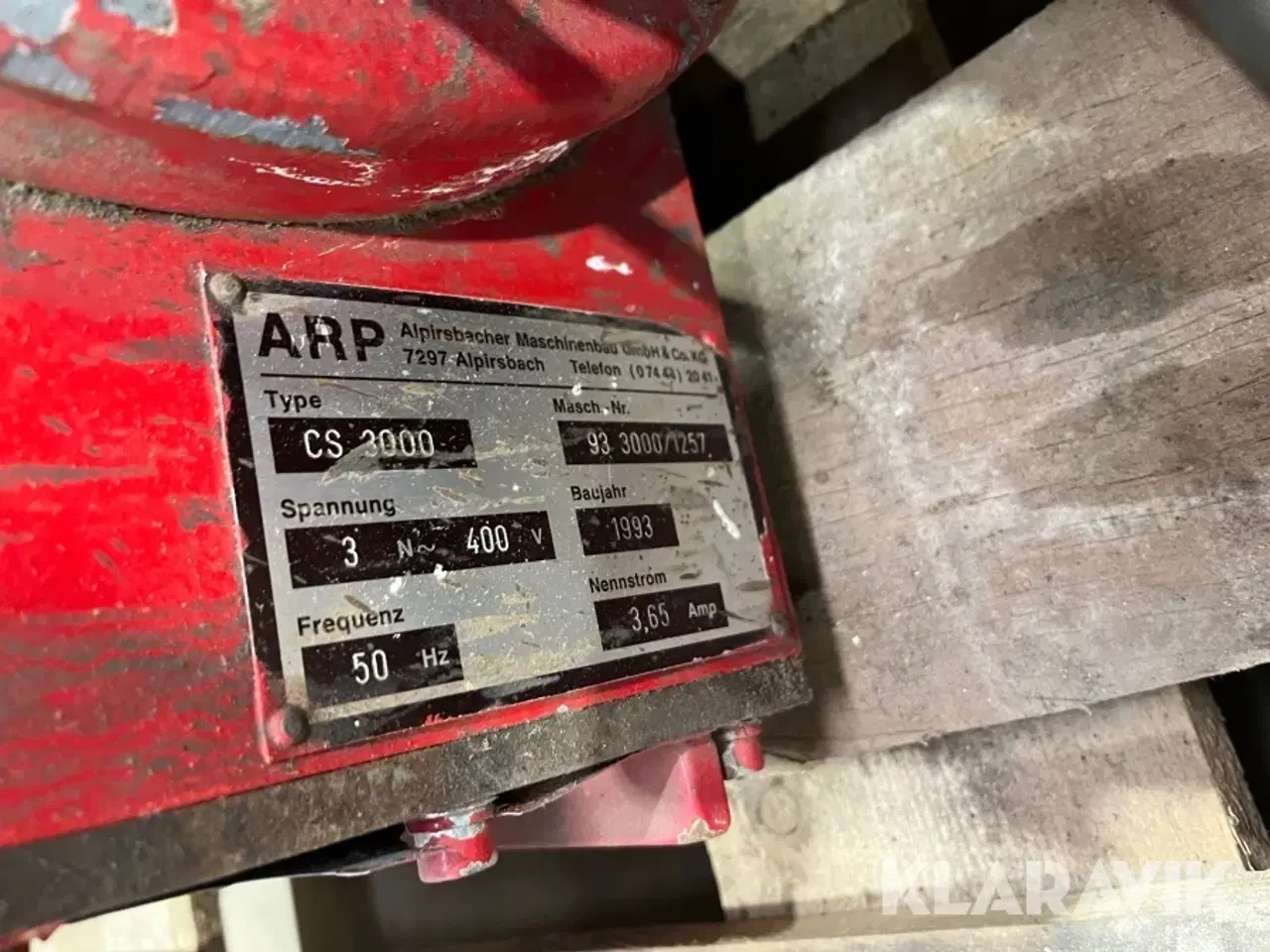 Billede 4 - Neddeler ARP CS 3000