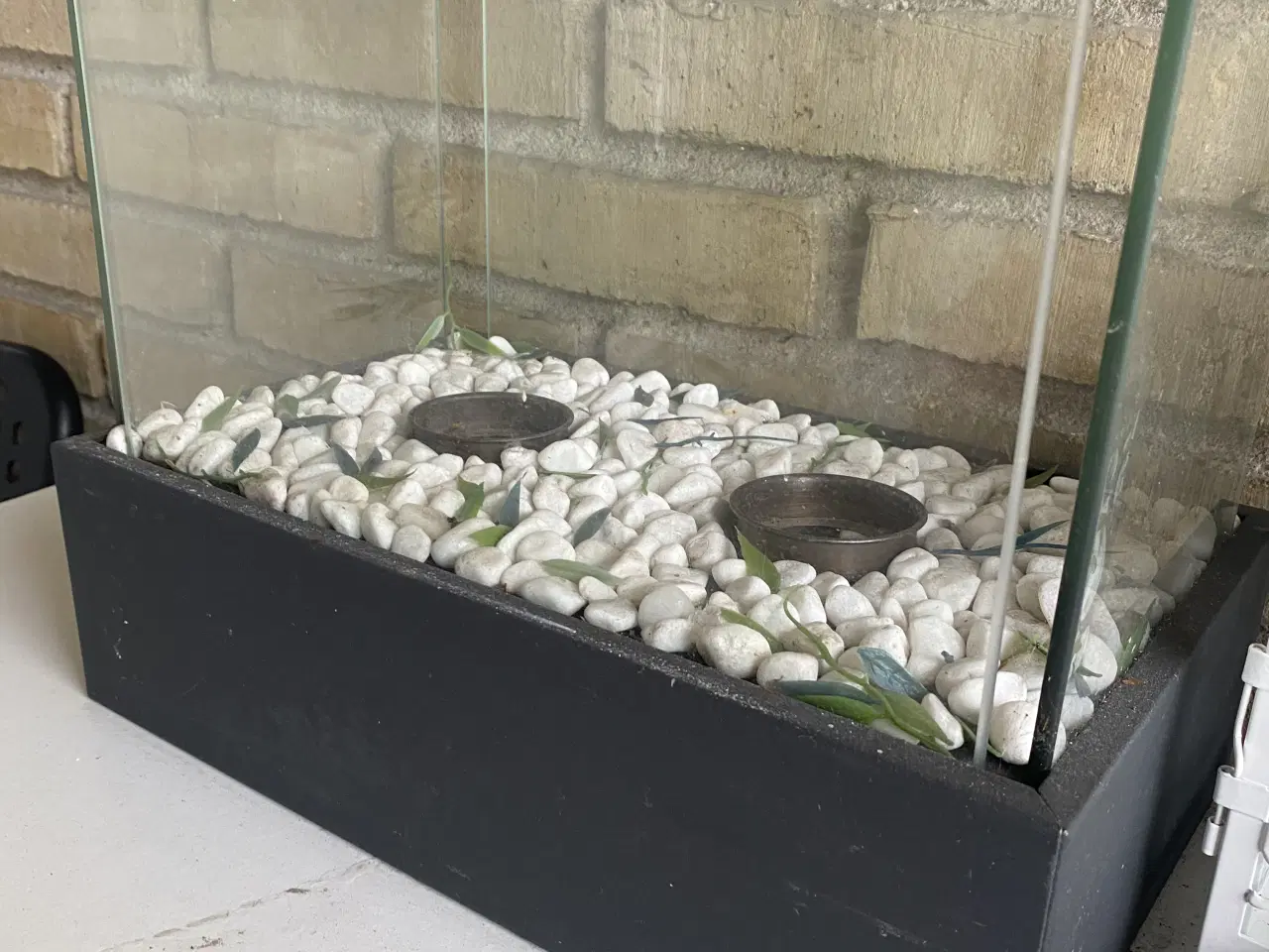 Billede 1 - Glas terrarium lysestage