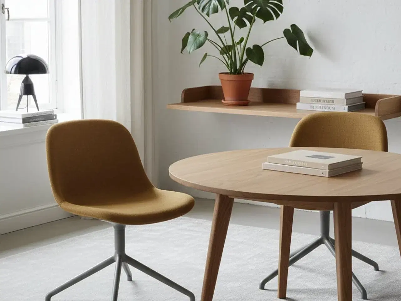 Billede 2 - Muuto Fiber Side Stol – Brun/Gråt Stel