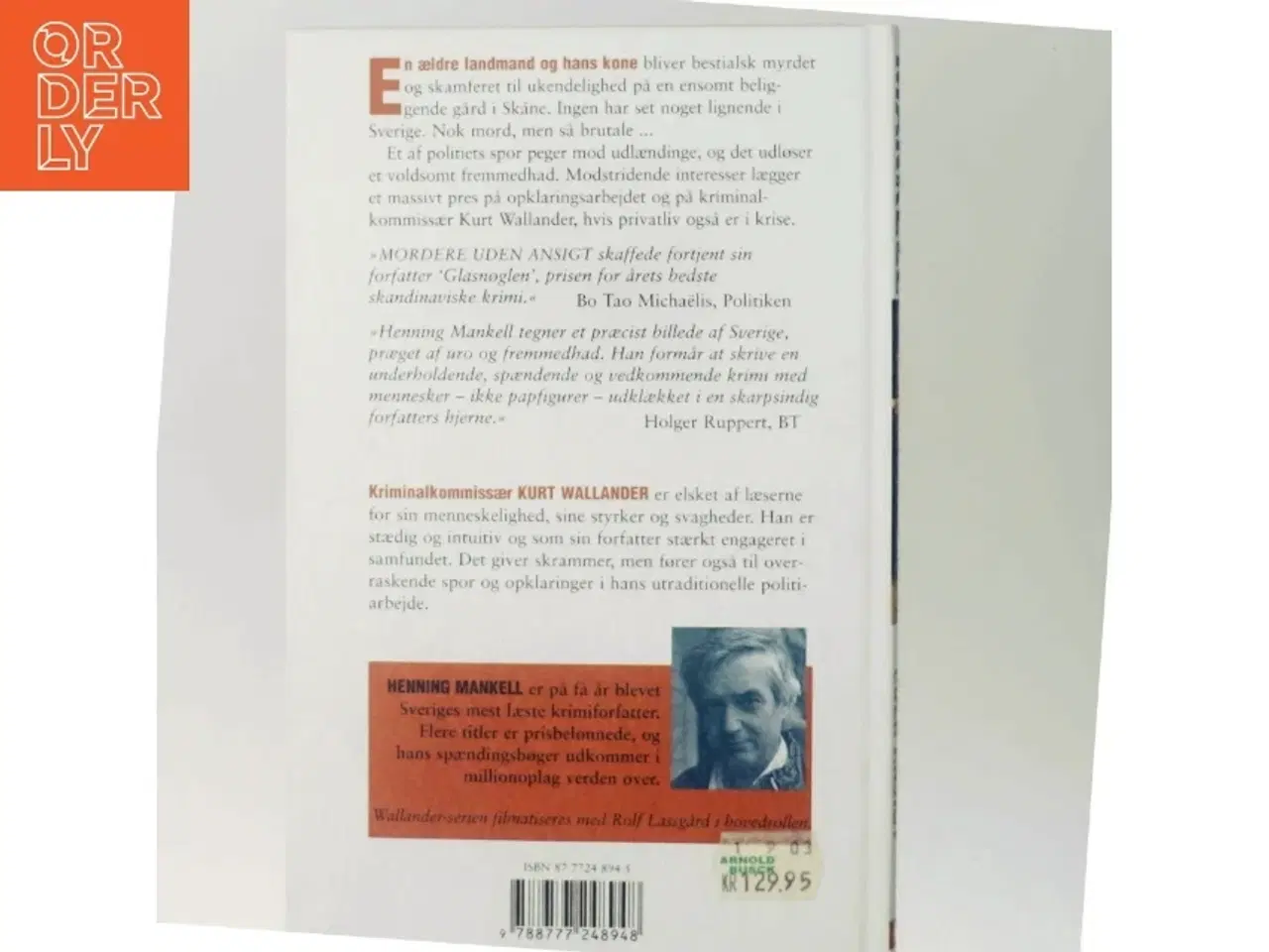 Billede 3 - Mordere uden ansigt af Henning Mankell (Bog)