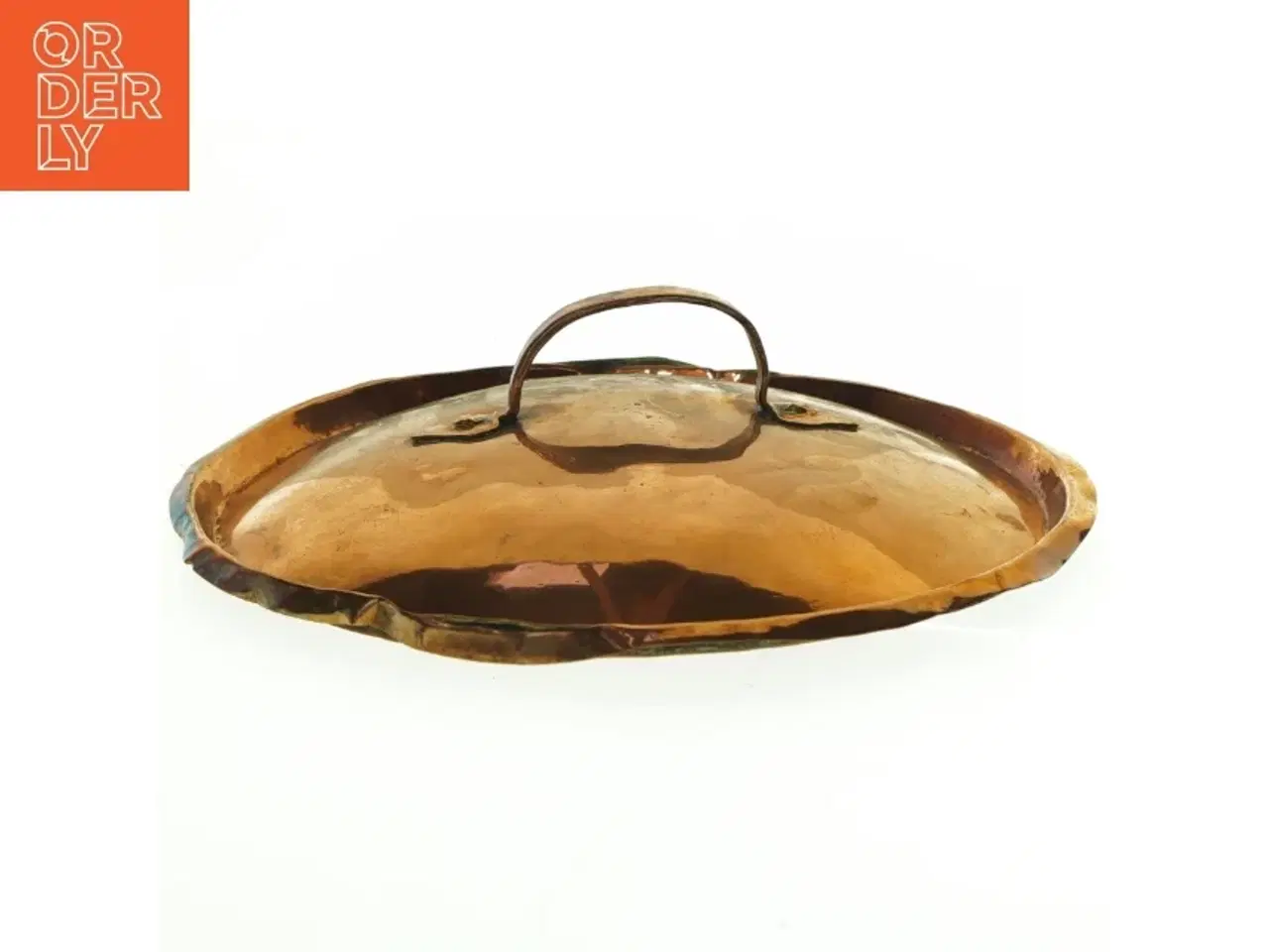 Billede 2 - Antikt kobberlåg (str. 24 cm)