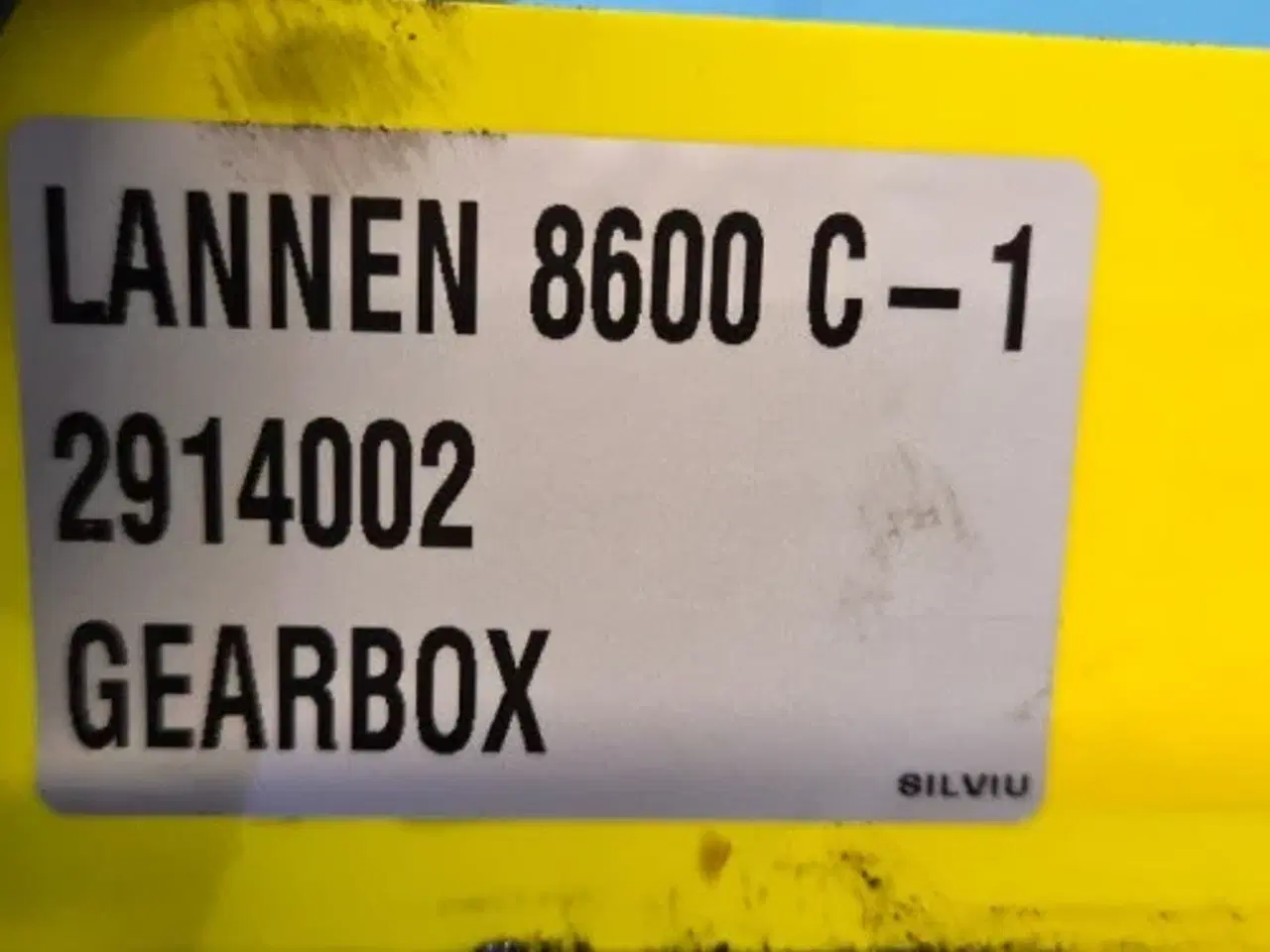 Billede 8 - Lannen 8600C Gearkasse 2914002