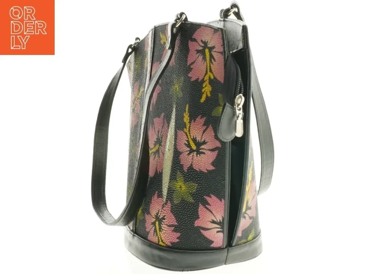 Billede 2 - Håndtaske med blomstermønster fra Stingrdy (str. 41 x 28 cm)