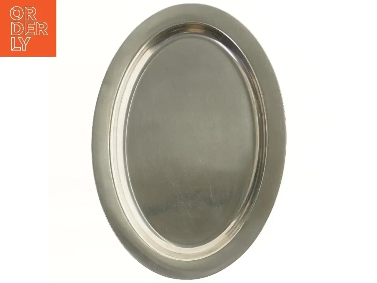 Billede 1 - Ovalt metal fad (str. 31,5x45 cm)