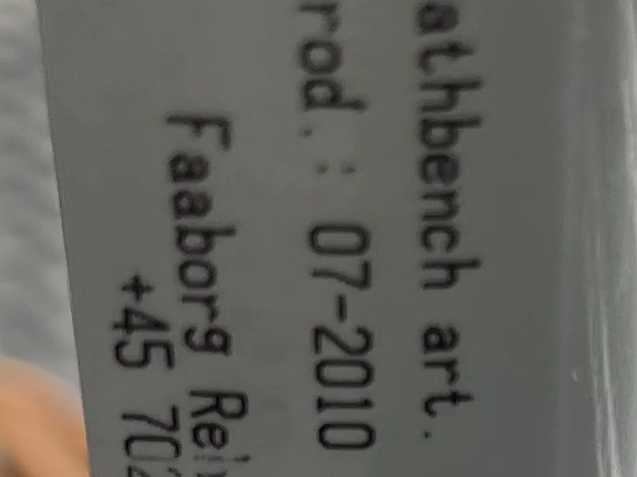 Billede 4 - Fin hvid badebænk nsn