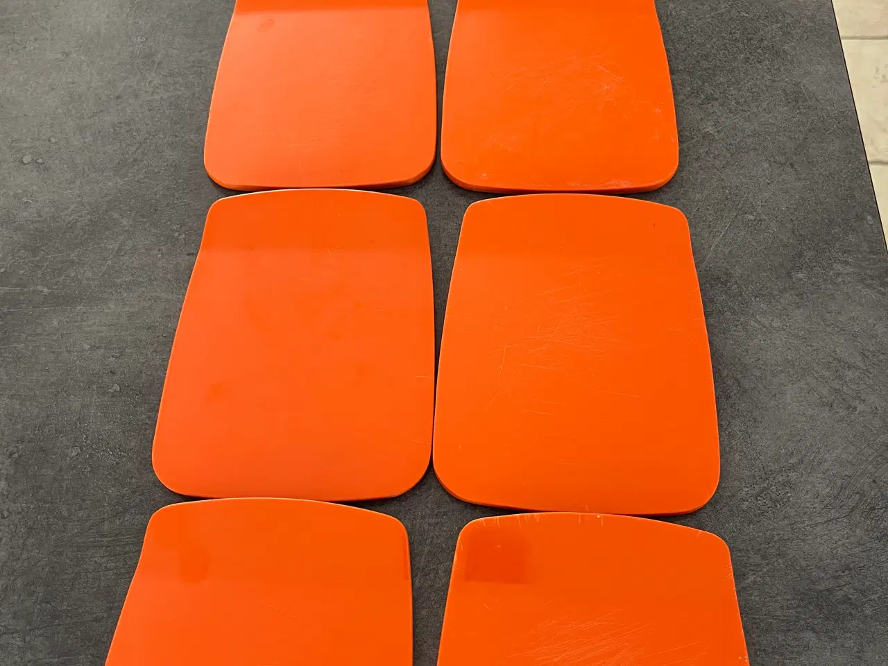Billede 1 - Retro smørrebrætter i orange