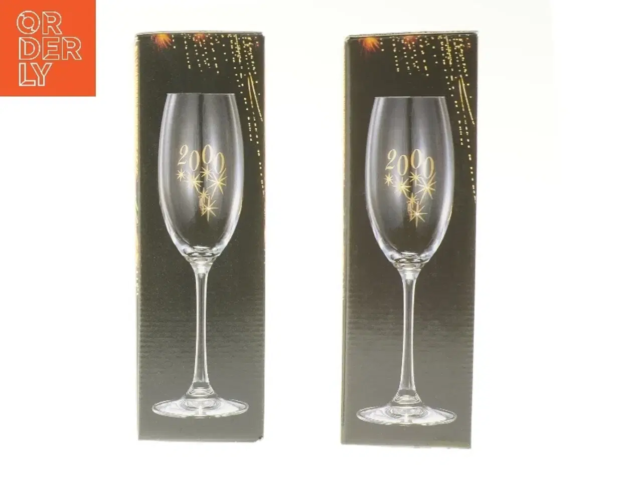 Billede 1 - Champagneglas 2000 (str. 2 stk 23,5 cm)