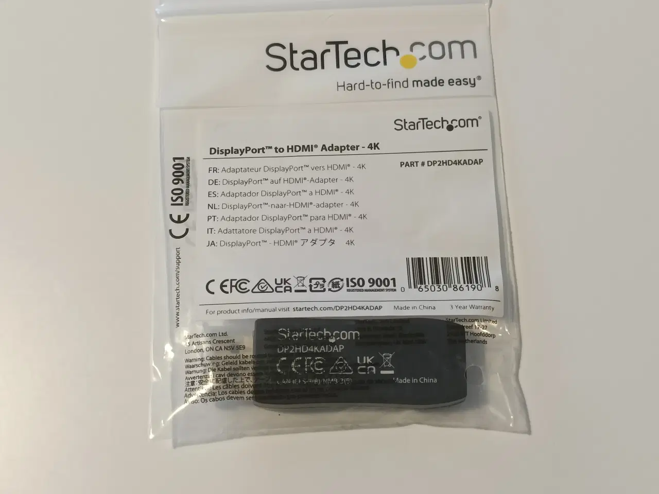 Billede 1 - STARTECH Passiv DisplayPort till HDMI-adapter