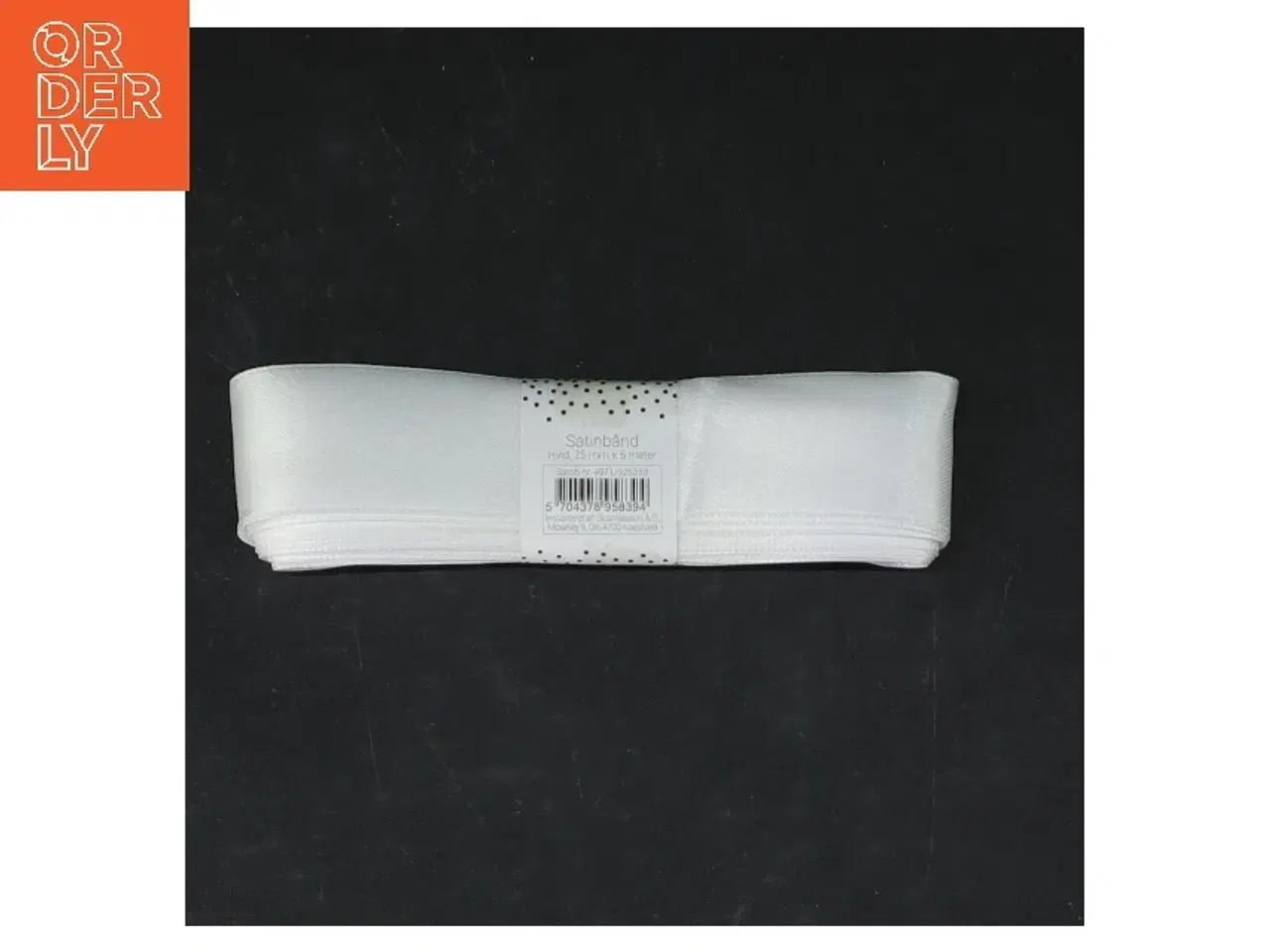 Billede 3 - Hvidt satinbånd (str. 25 mm x 5 m)