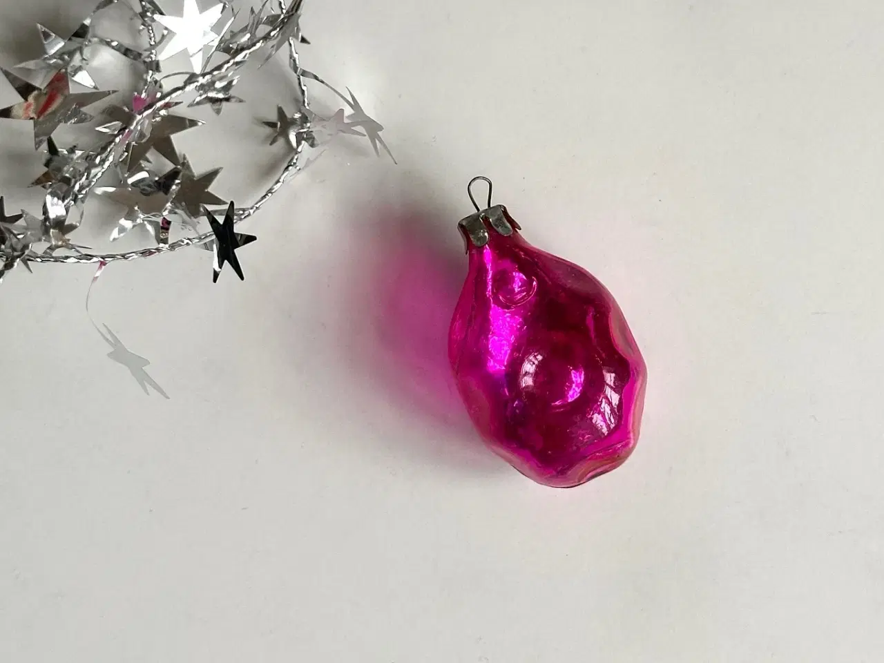 Billede 1 - Pink ornament, semitranspatent