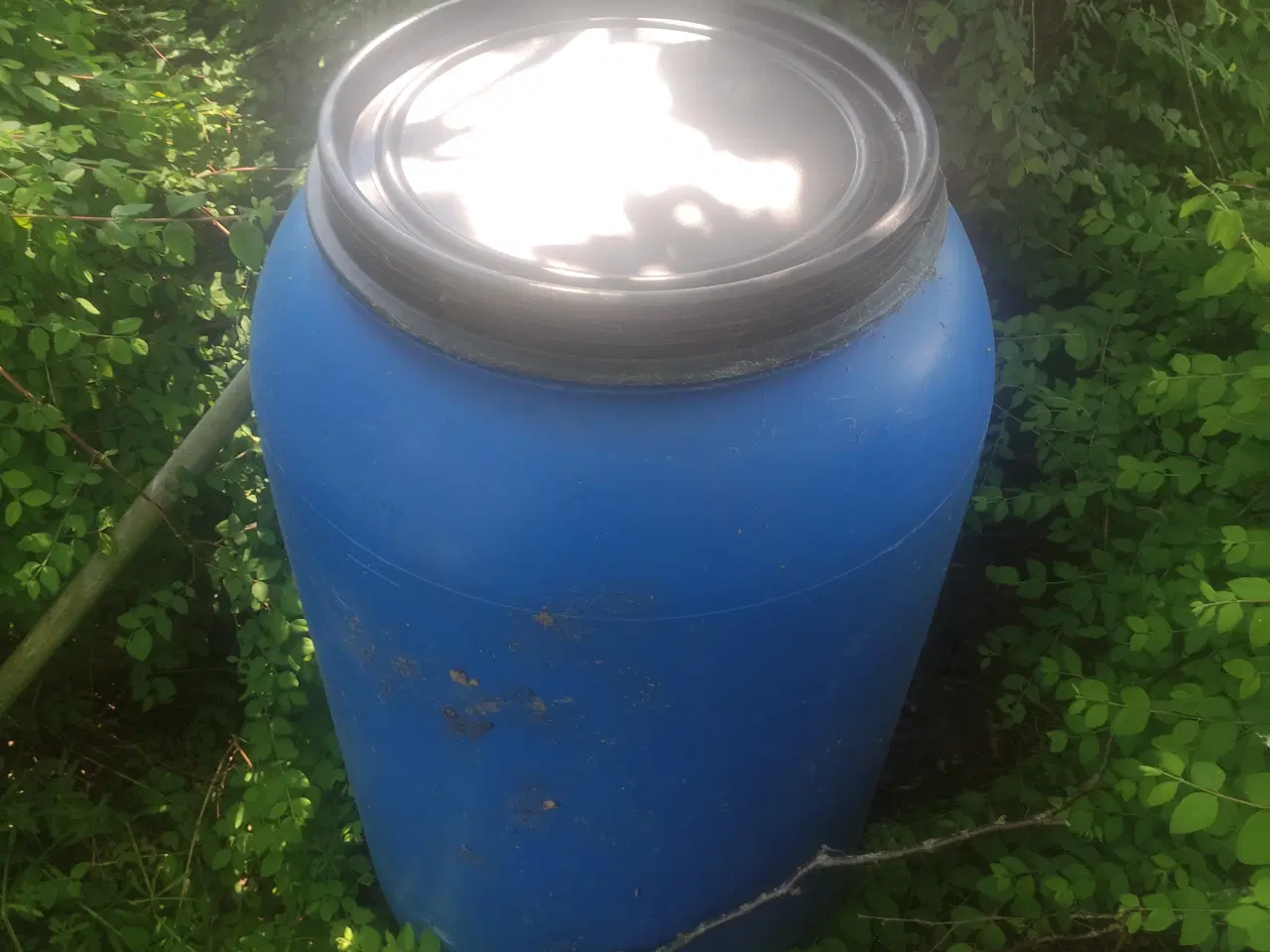Billede 2 - plast tønde blå 200 liter