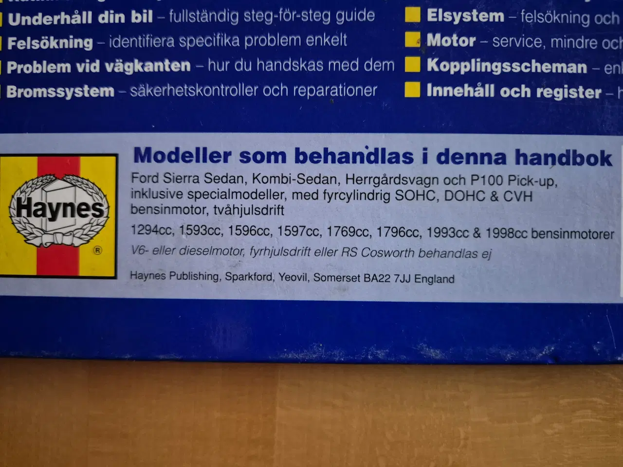 Billede 2 - Haynes Manual Ford Sierra.