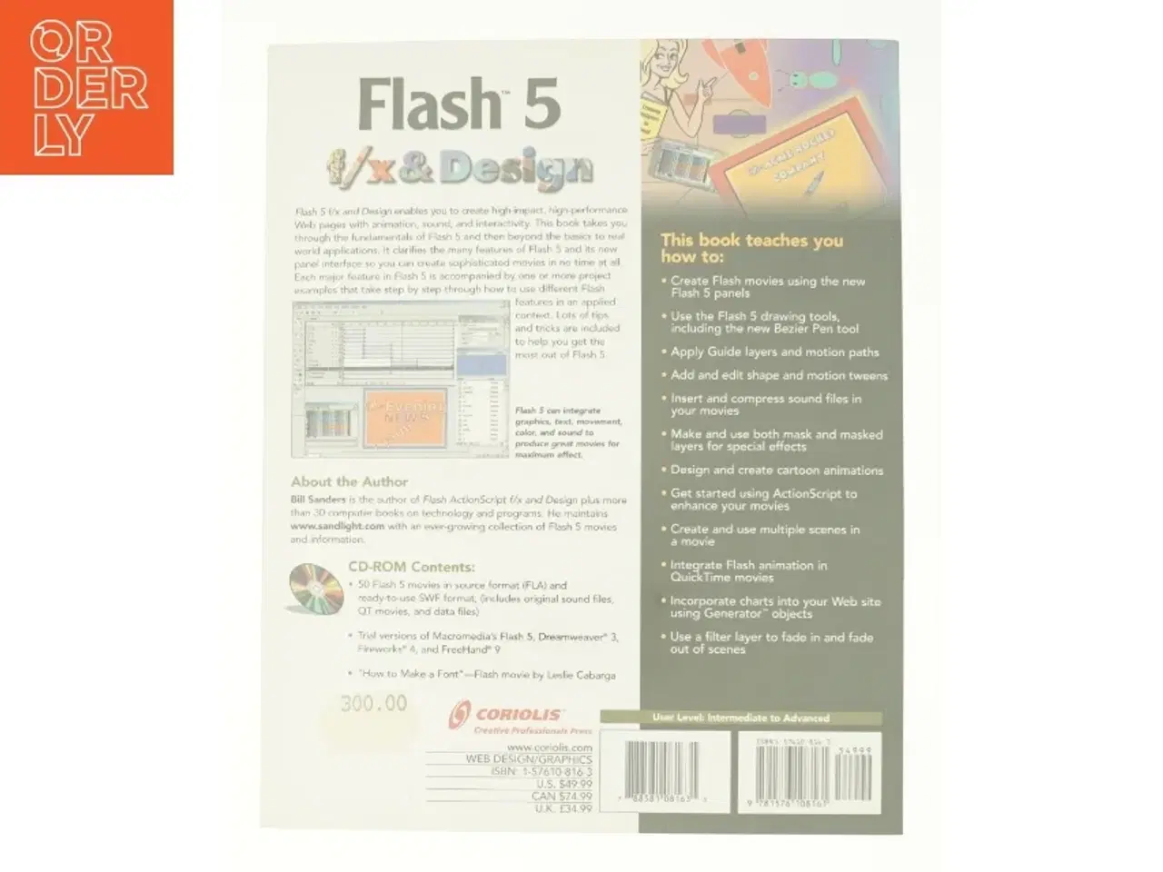 Billede 3 - Flash 5 F/x and Design af Bill Sanders (Bog)