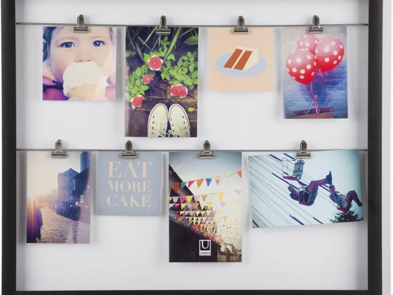 Billede 7 - Billed / Foto collage ramme med glas