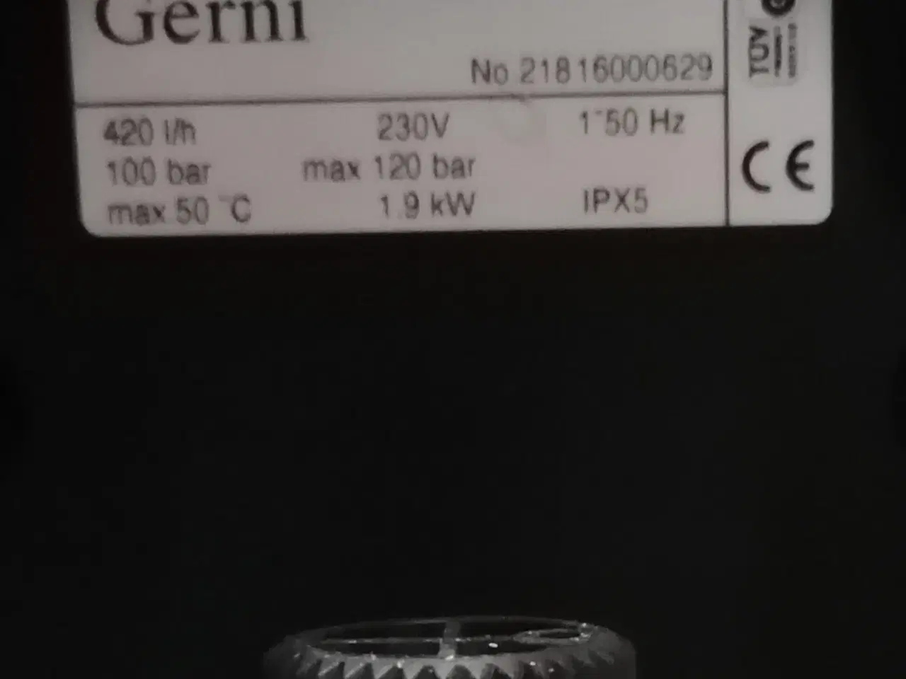 Billede 3 - Gerni Højtryksrenser 120bar