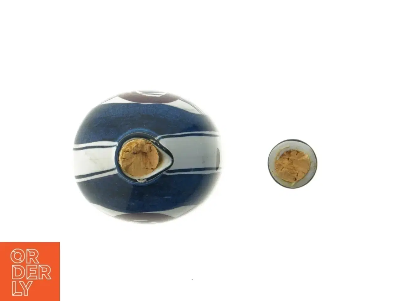 Billede 4 - Keramisk flaske med korkprop (str. 11,5 cm)