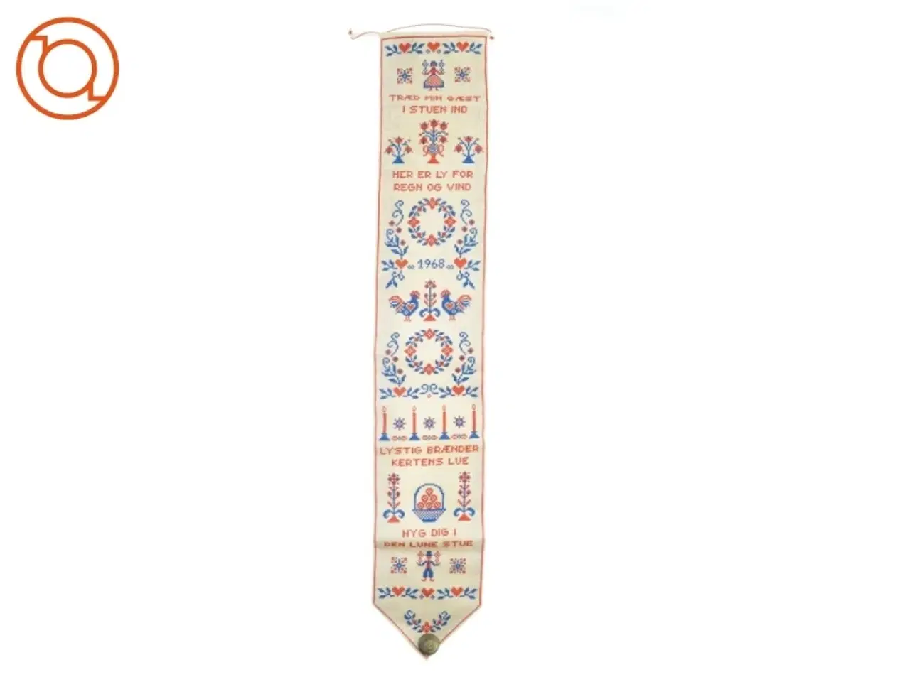 Billede 1 - 1968 vægpynt (str. 118 x 20 cm)