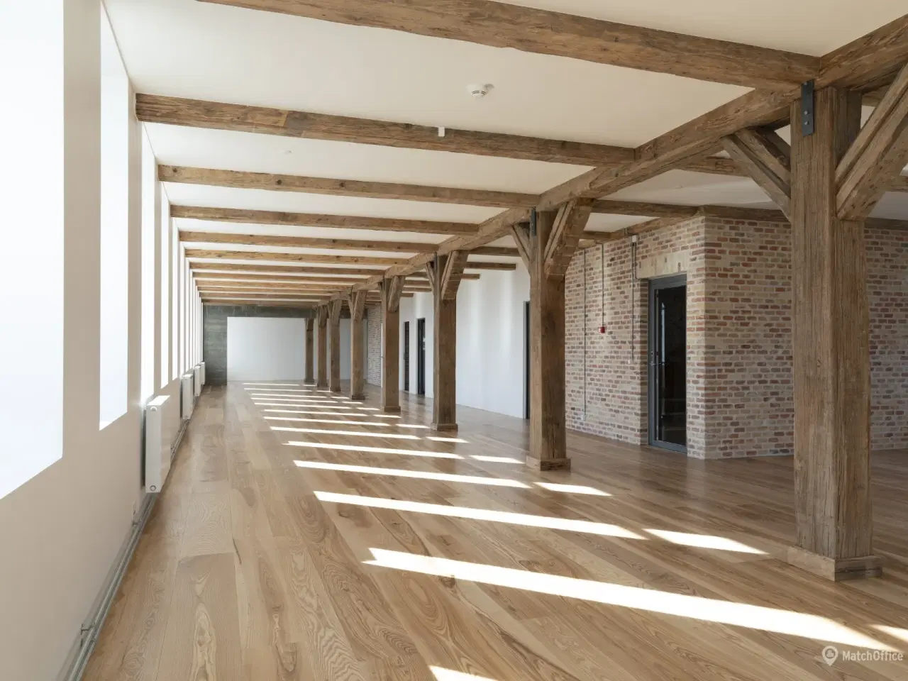 Billede 1 - Historisk og enestående: 1. sal i Kuglegårdens Artilleriværksted Øst