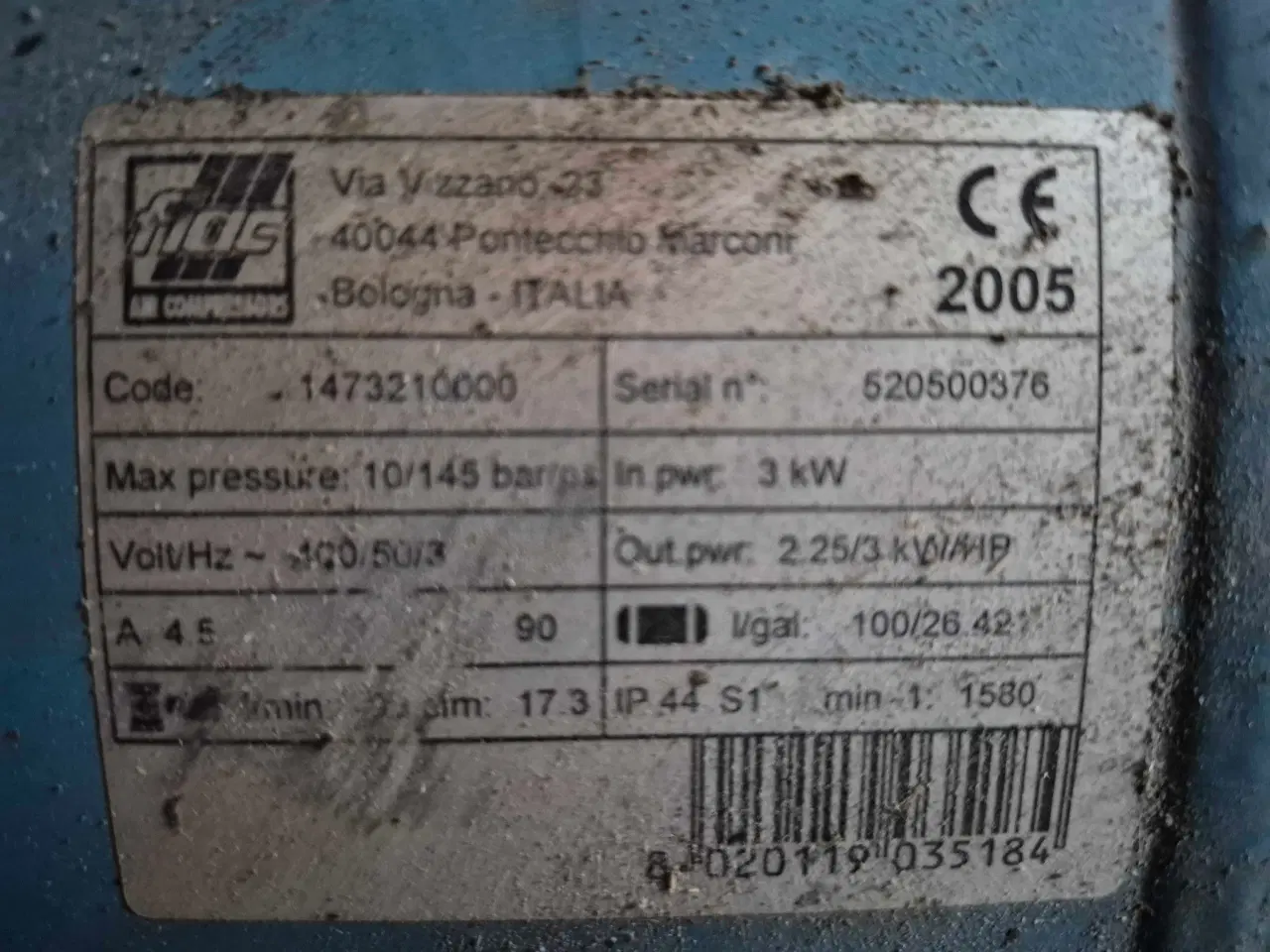 Billede 1 - KGK kompressor 2 cyl. 400 v