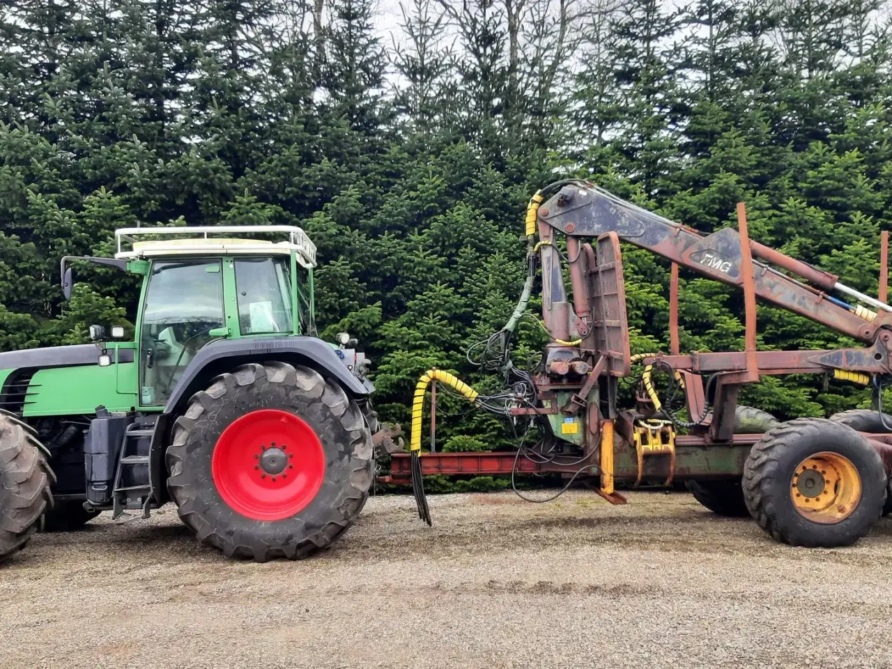 Billede 1 - - - - Skovvogn / med kran og grab / høj kapacitet