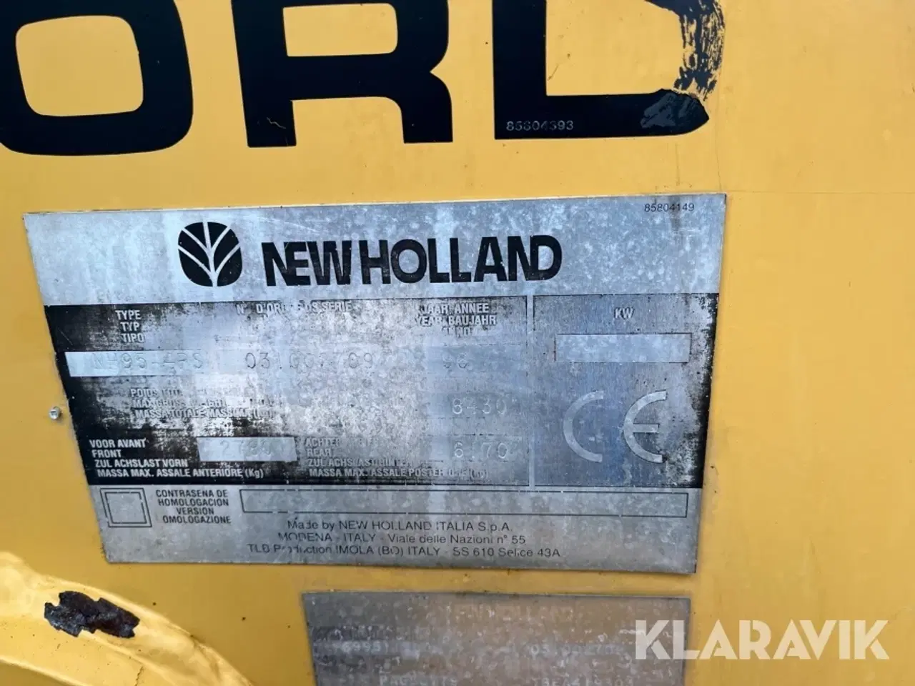 Billede 5 - Rendegraver New Holland NH 95