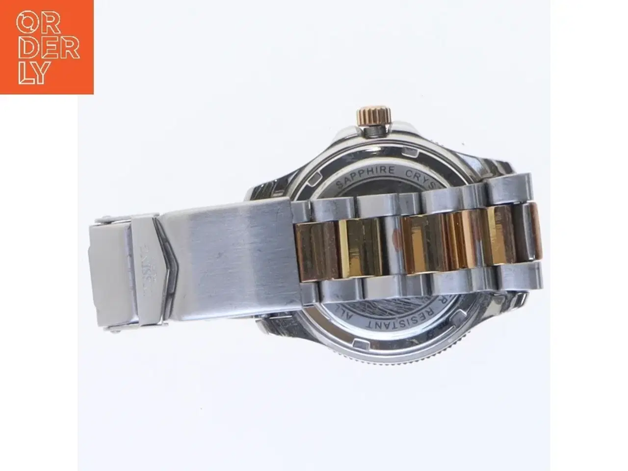Billede 3 - Ur med stenbesat urskive fra Dissing (str. 40 mm)