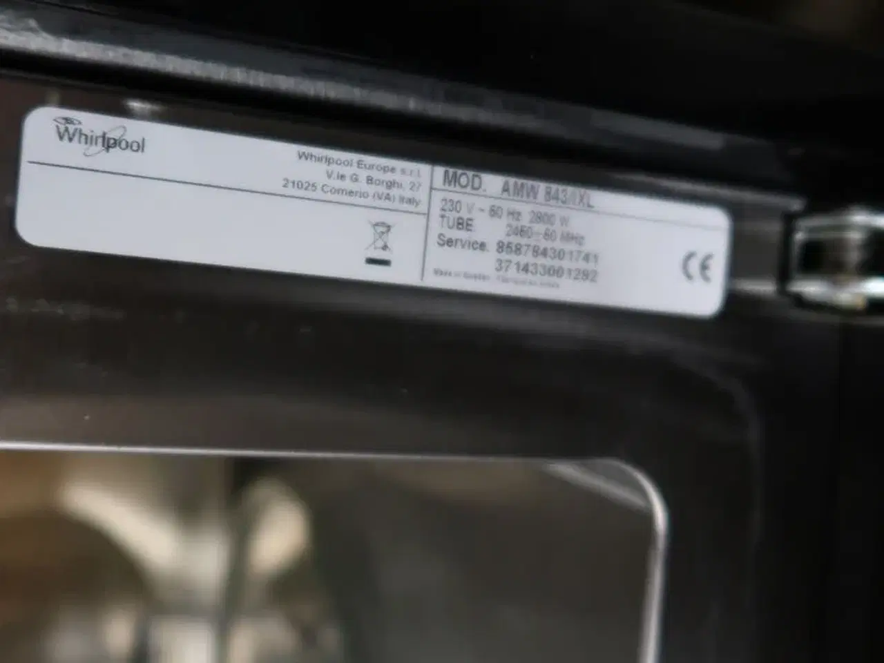 Billede 3 - Mikrobølgeovn WHIRLPOOL AMW 843/IXL